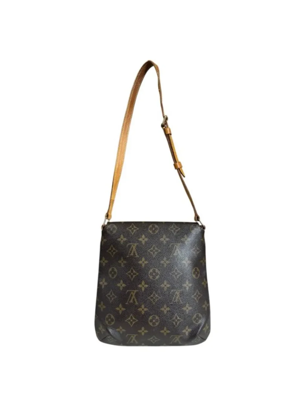 Louis Vuitton Musette Salsa Short Monogram Shoulder Bag Canvas Brown - Picture 3 of 10